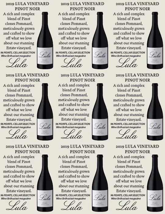 Lula Pinot Noir Estate Vineyard preview