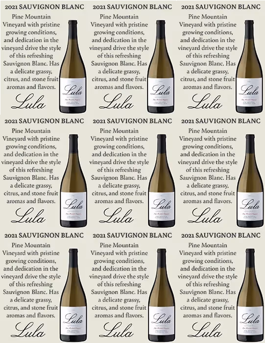 Lula Sauvignon Blanc Shelf Talkers preview