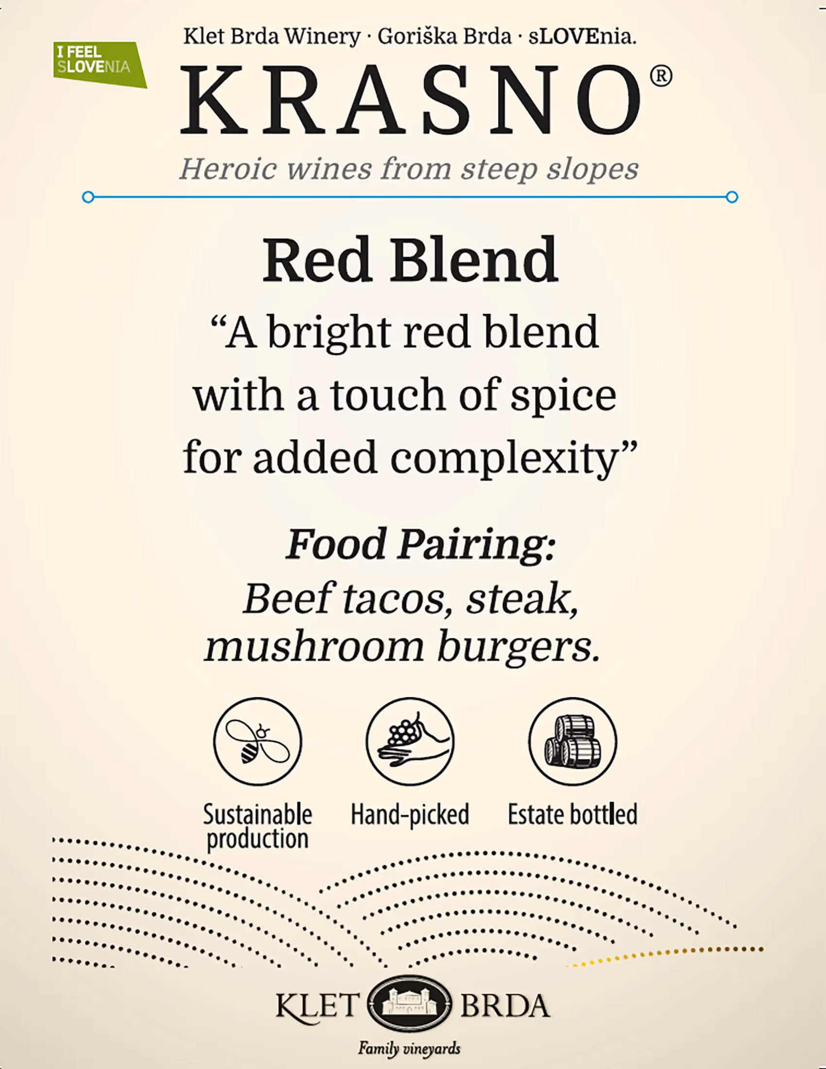 Krasno Red Blend Tech Sheets preview