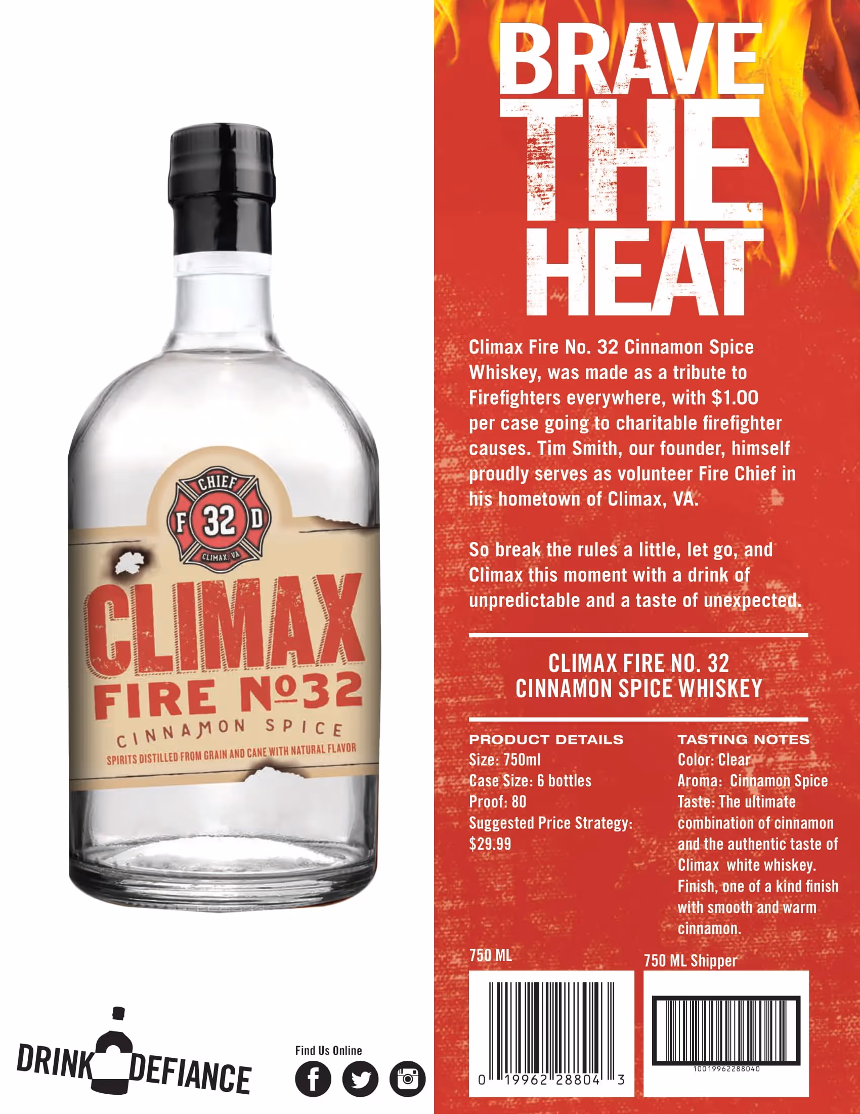 Climax Cinnamon Moonshine Tech Sheets preview