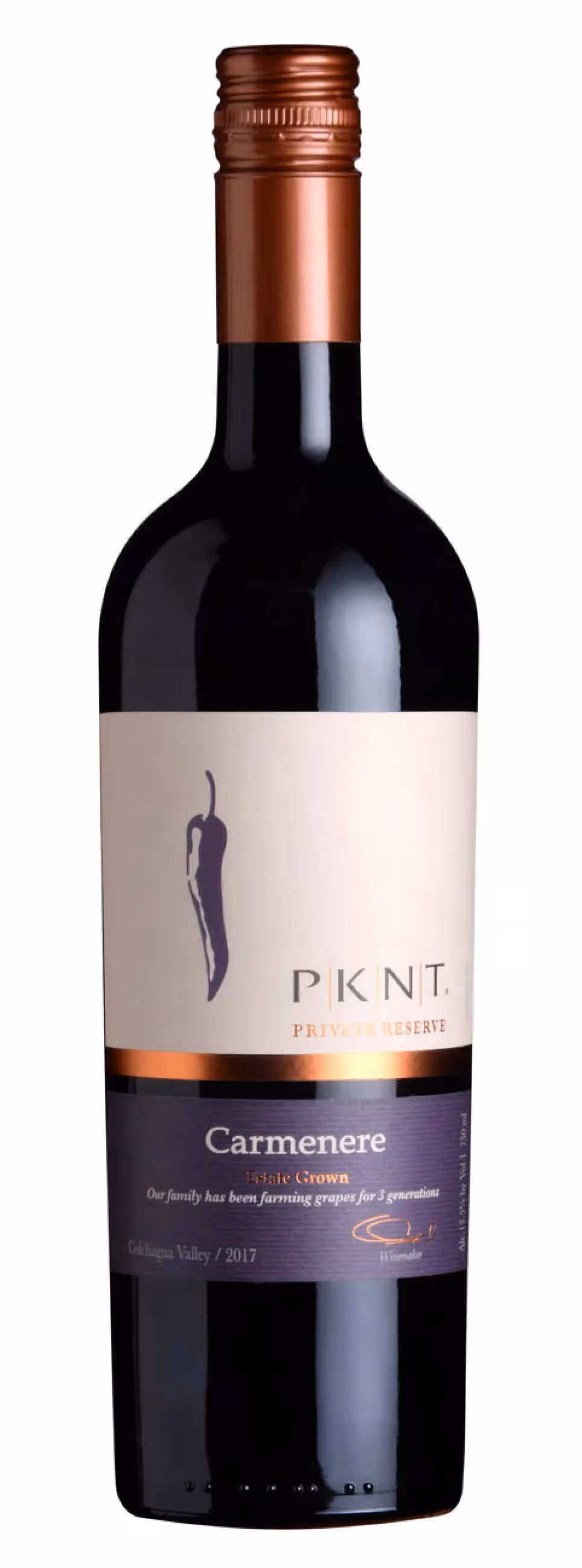 PKNT Carménère Reserve Bottleshots preview
