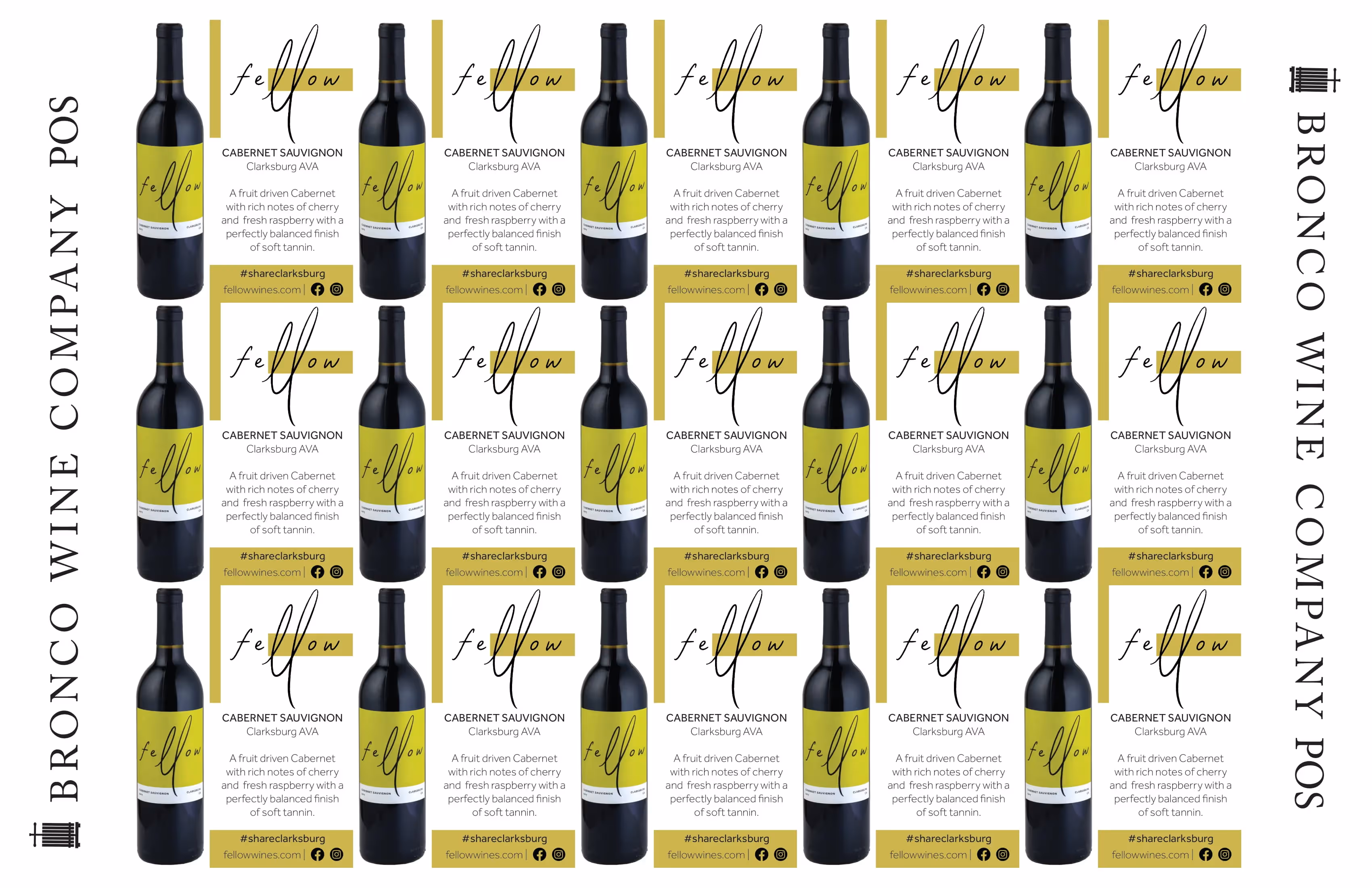 Fellow Wines Cabernet Sauvignon Shelf Talkers preview