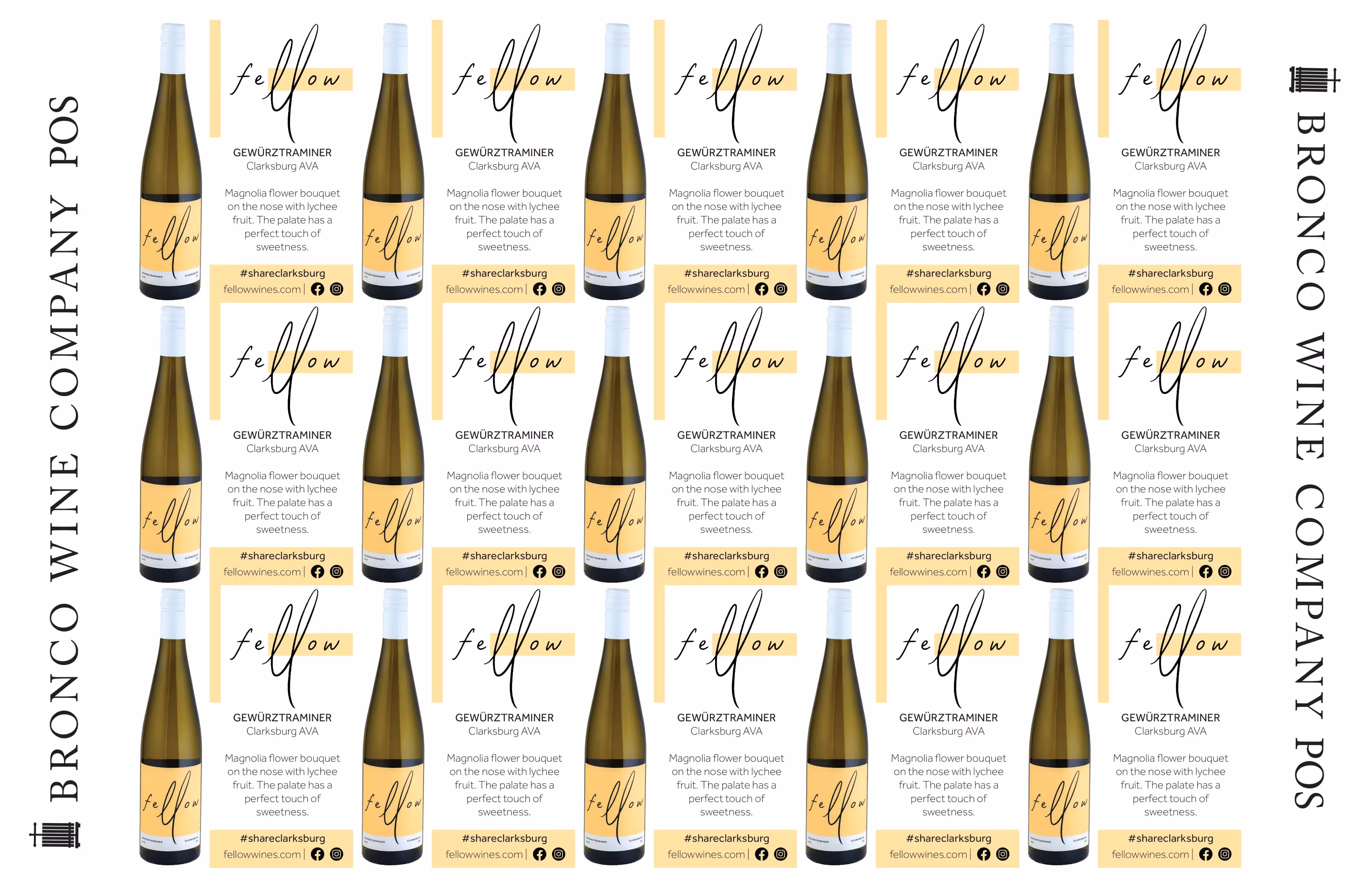 Fellow Wines Gewürztraminer Shelf Talkers preview