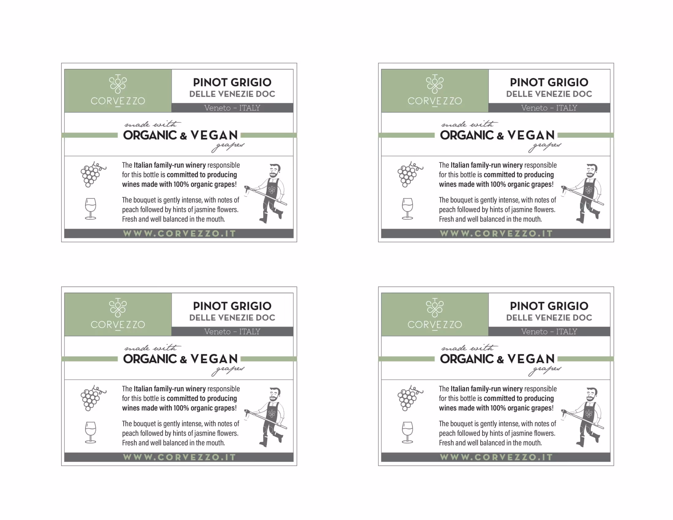 Corvezzo Pinot Grigio Shelf Talkers preview