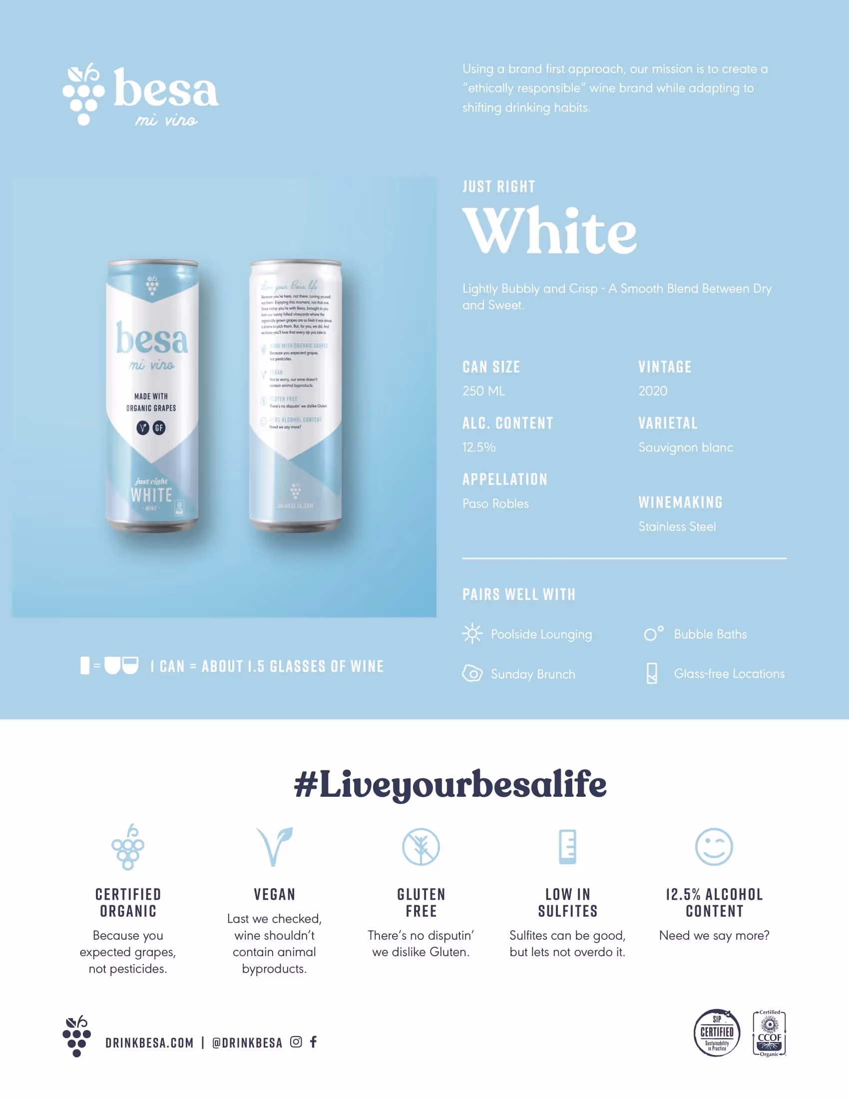 Besa Mi Vino White Tech Sheets preview