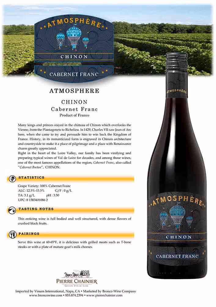 Atmosphere Chinon Rouge Tech Sheets preview