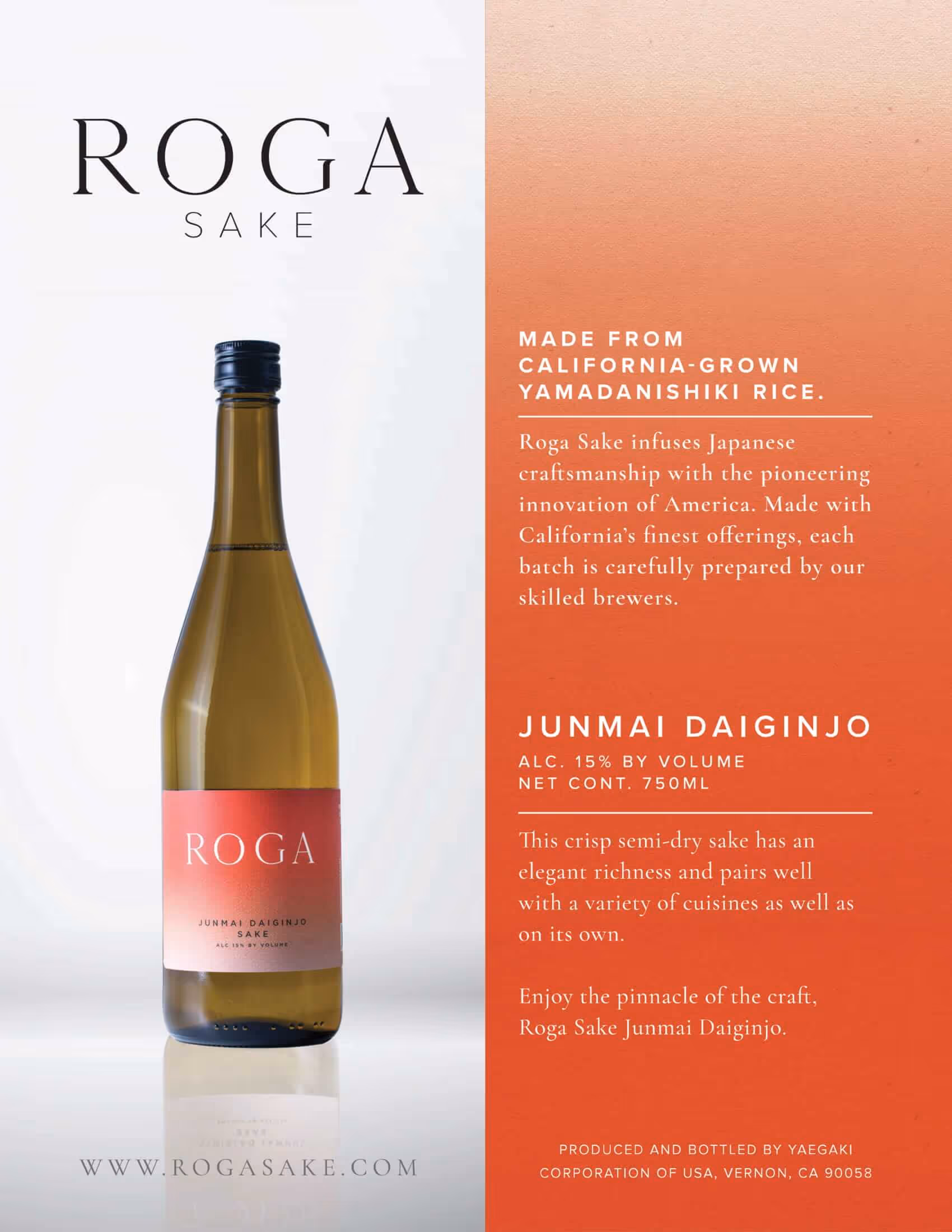 Roga Junmai Daiginjo Tech Sheets preview
