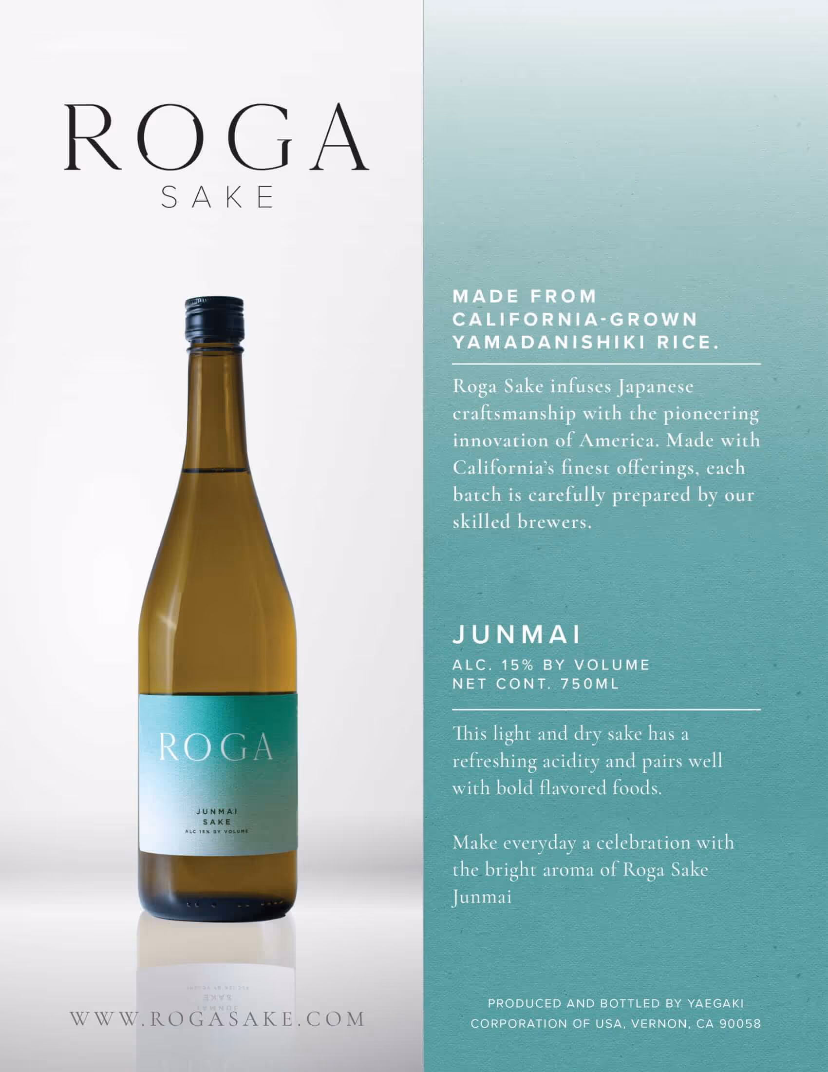 Roga Junmai Tech Sheets preview
