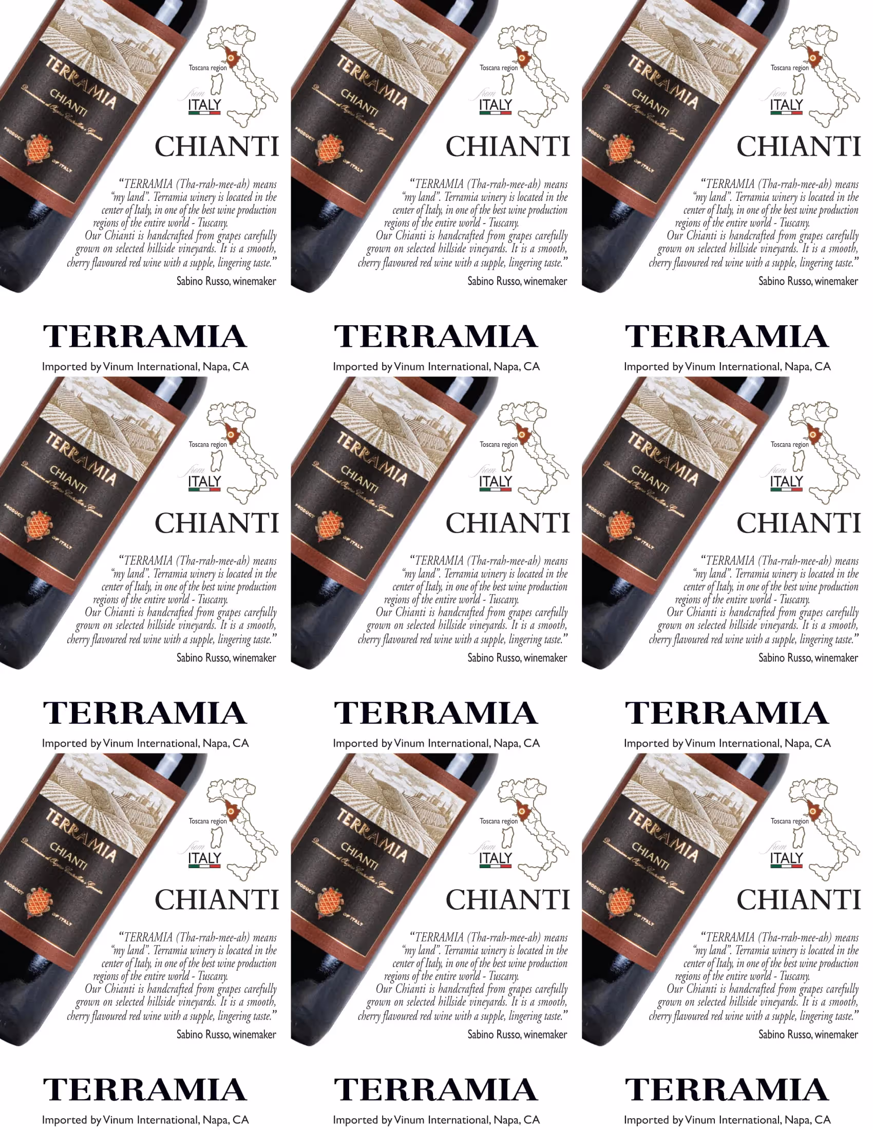 Terramia Chianti Shelf Talkers preview