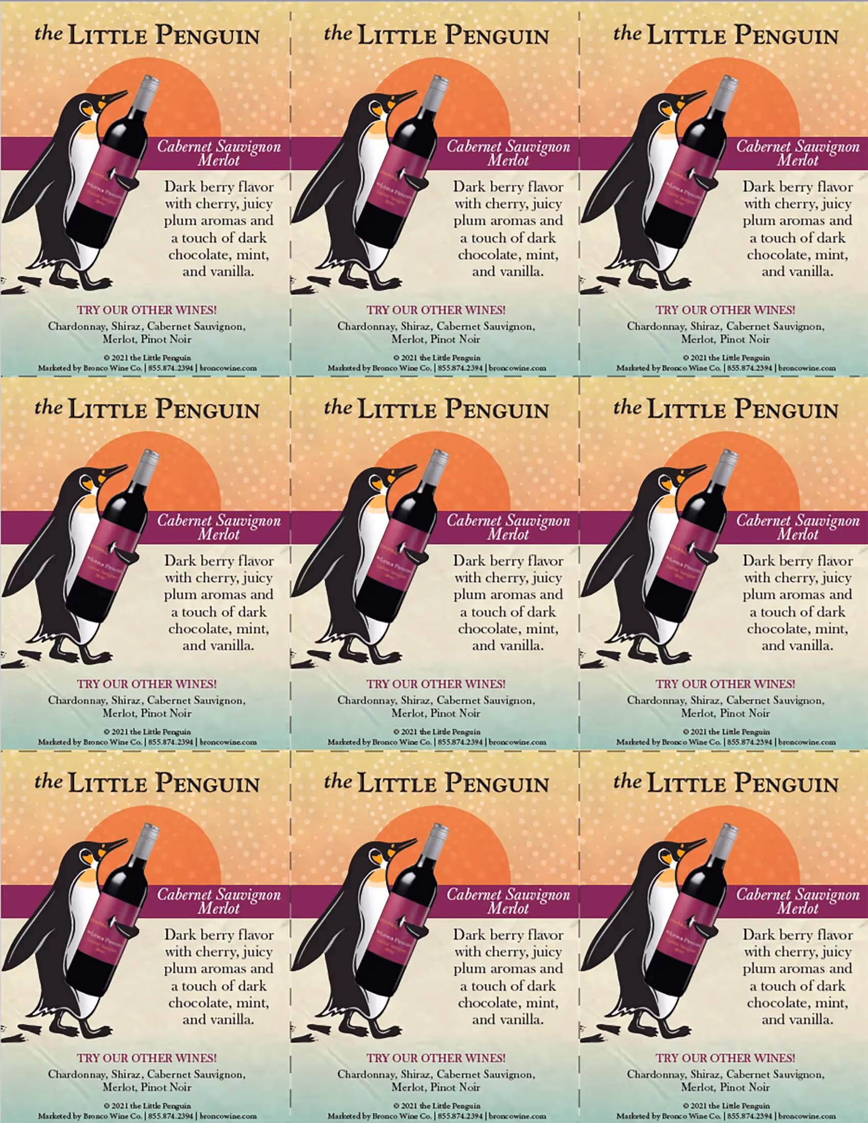 The Little Penguin Cabernet Merlot Shelf Talkers preview