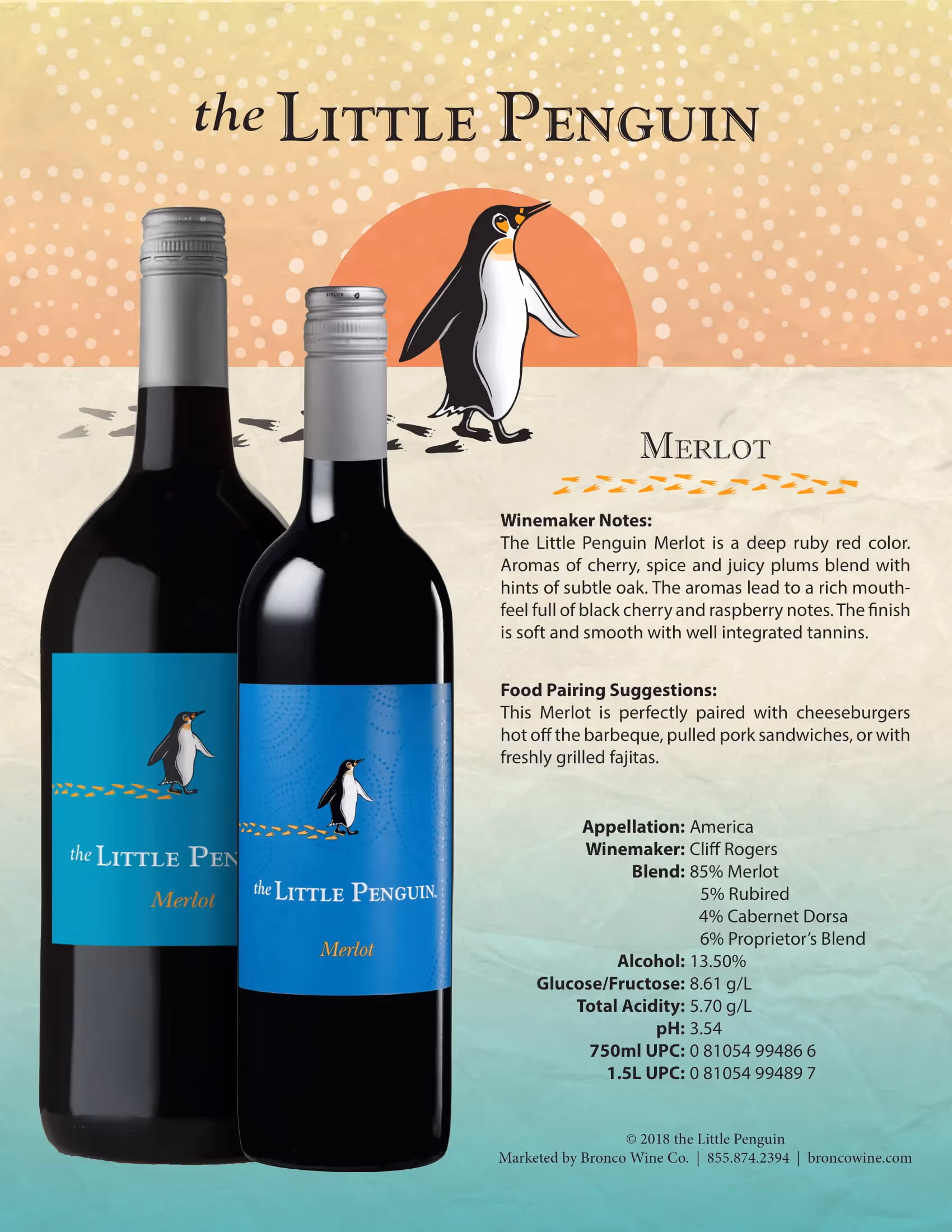 The Little Penguin Merlot Tech Sheets preview