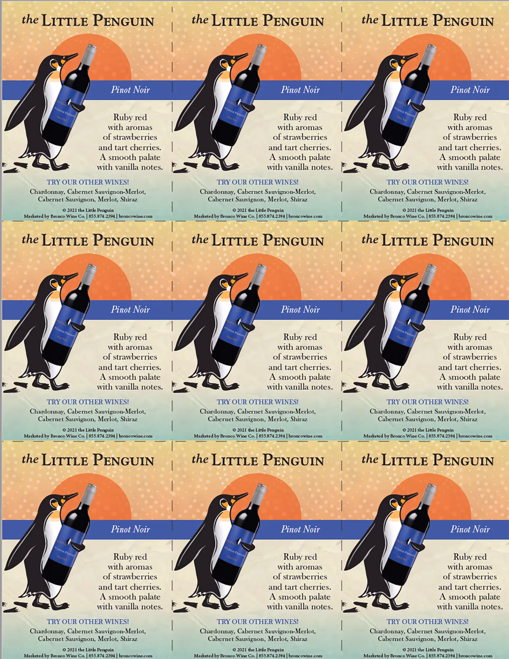 The Little Penguin Pinot Noir Shelf Talkers preview
