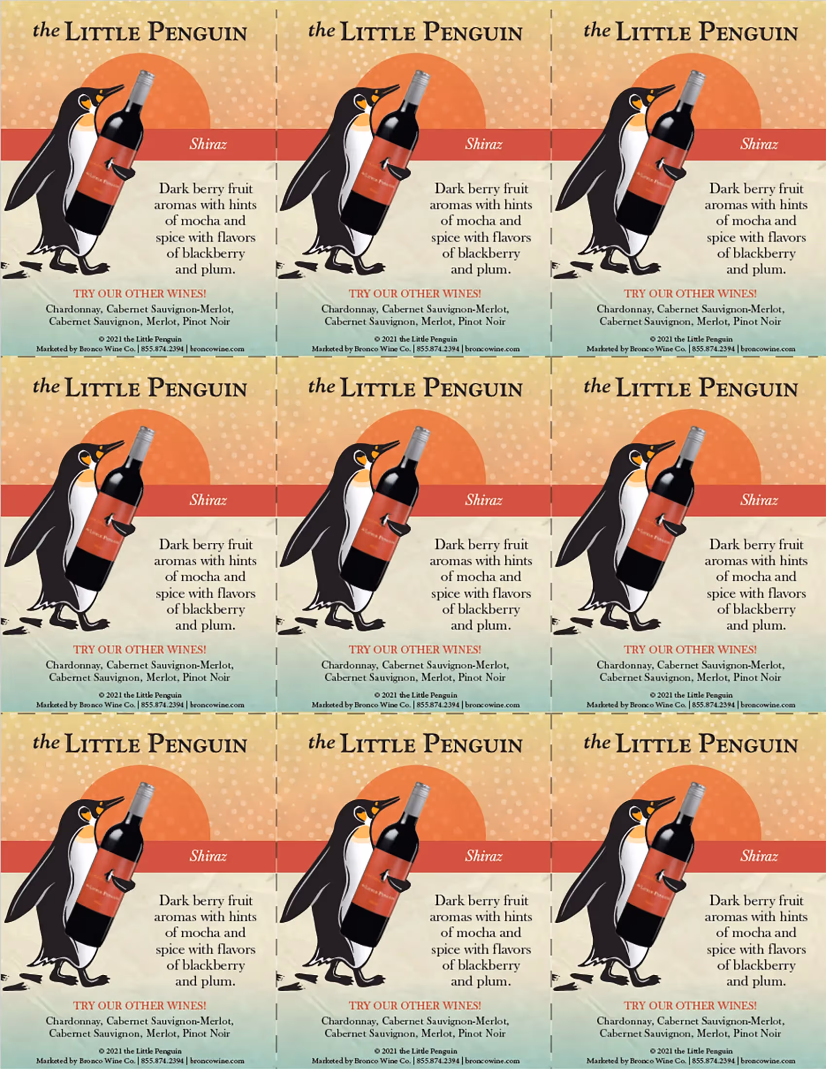 The Little Penguin Shiraz Shelf Talkers preview