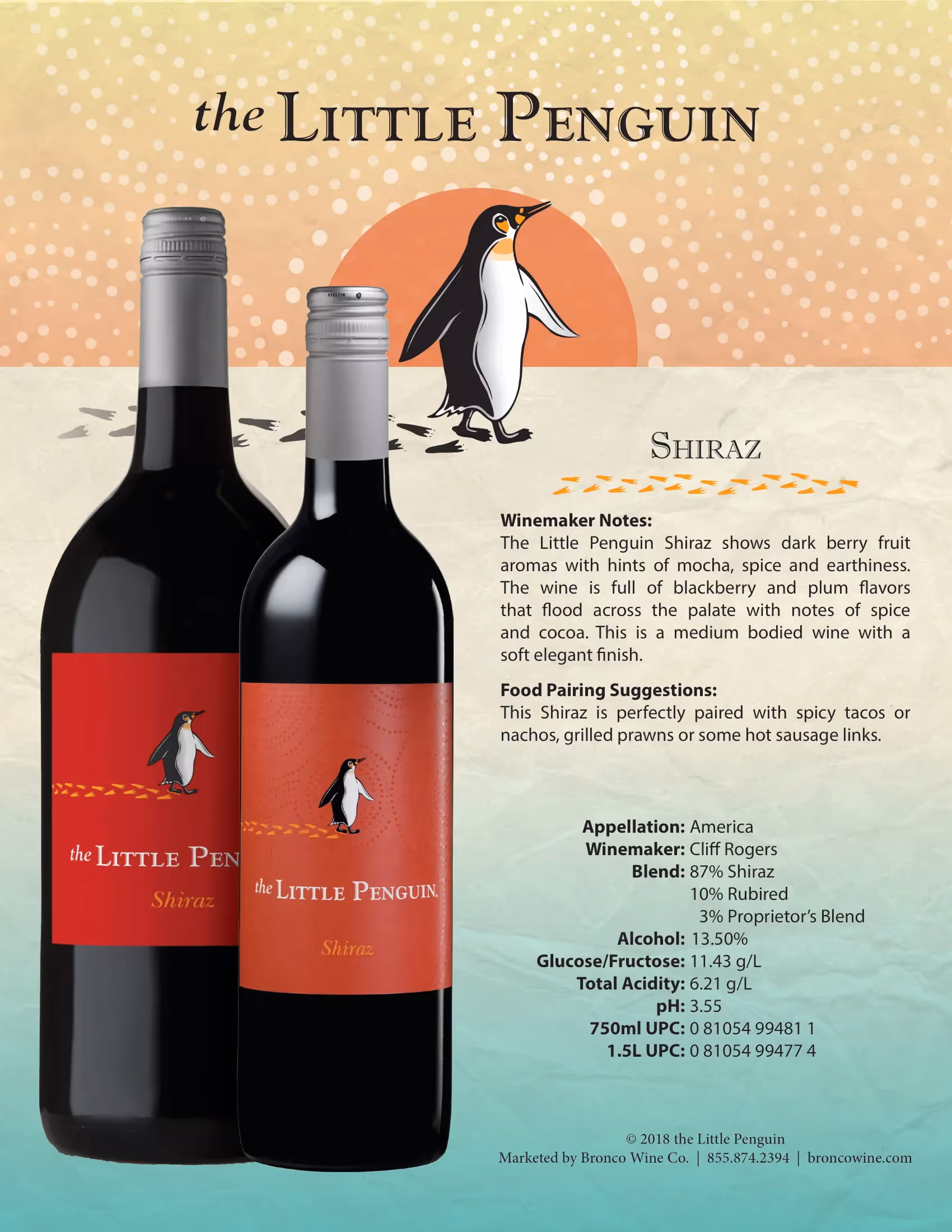 The Little Penguin Shiraz Tech Sheets preview