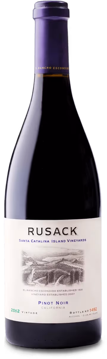 Rusack Vineyards Pinot Noir Santa Catalina Island Bottleshots preview