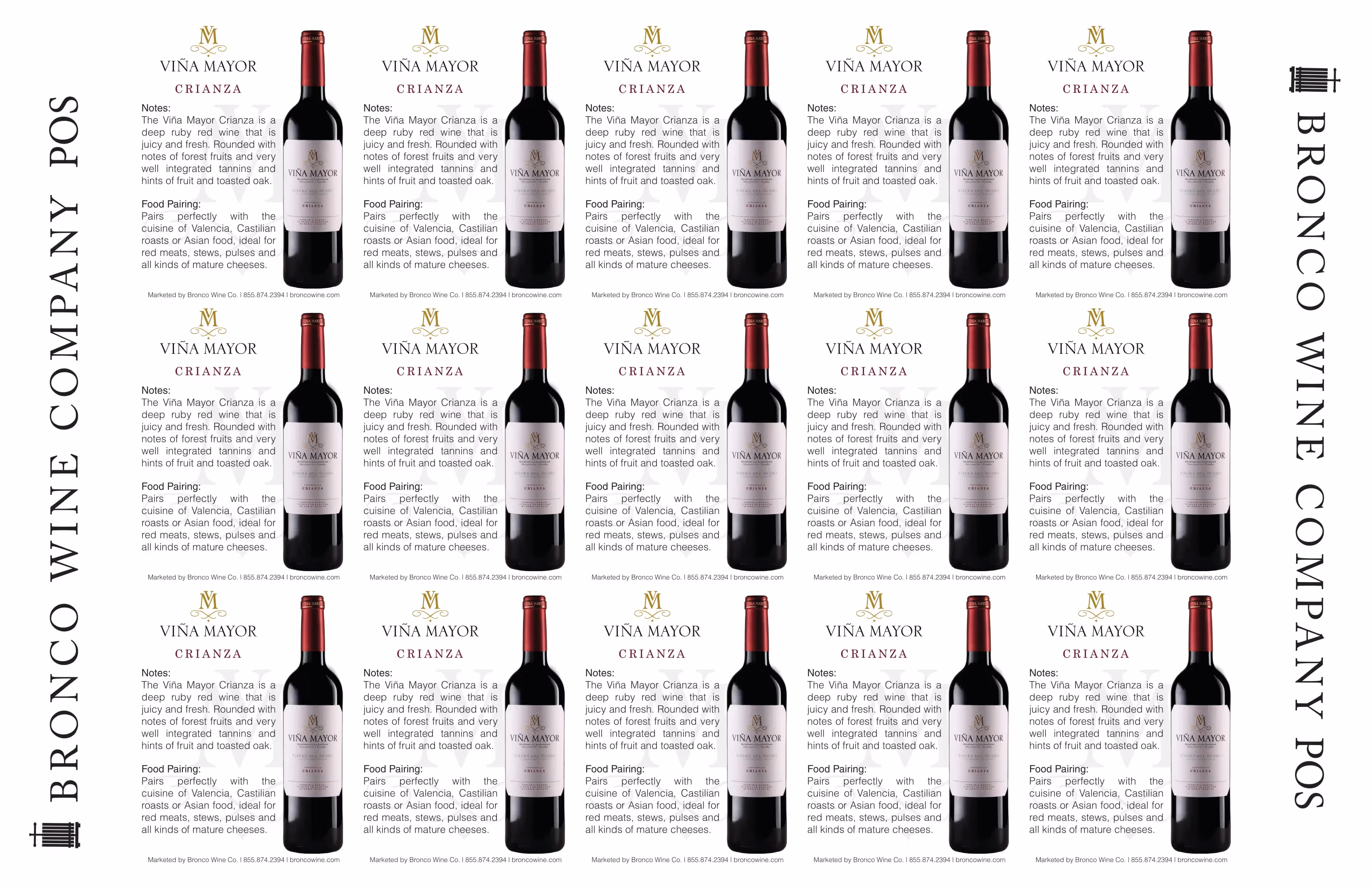 Viña Mayor Tempranillo Crianza Shelf Talkers preview