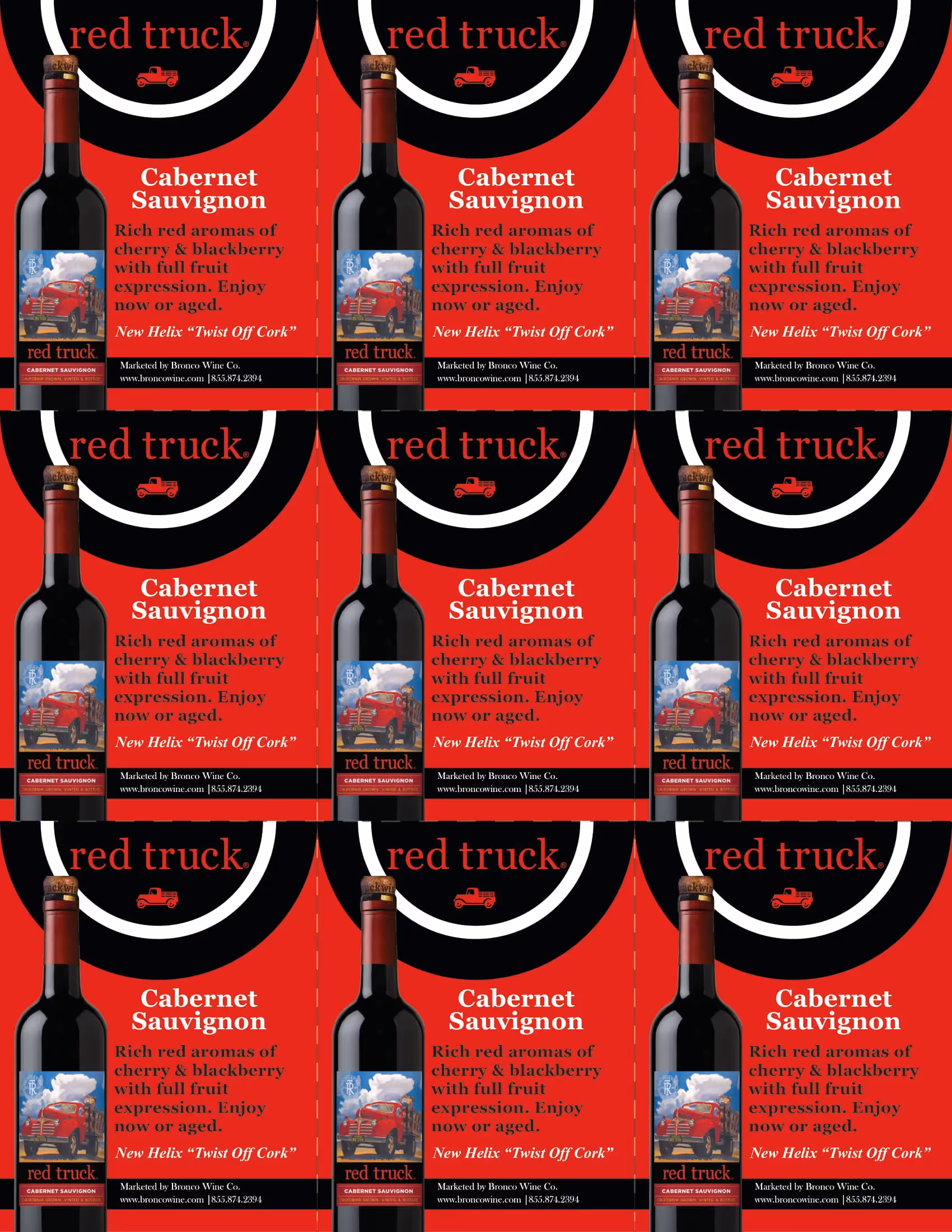 Red Truck Cabernet Sauvignon Shelf Talkers preview