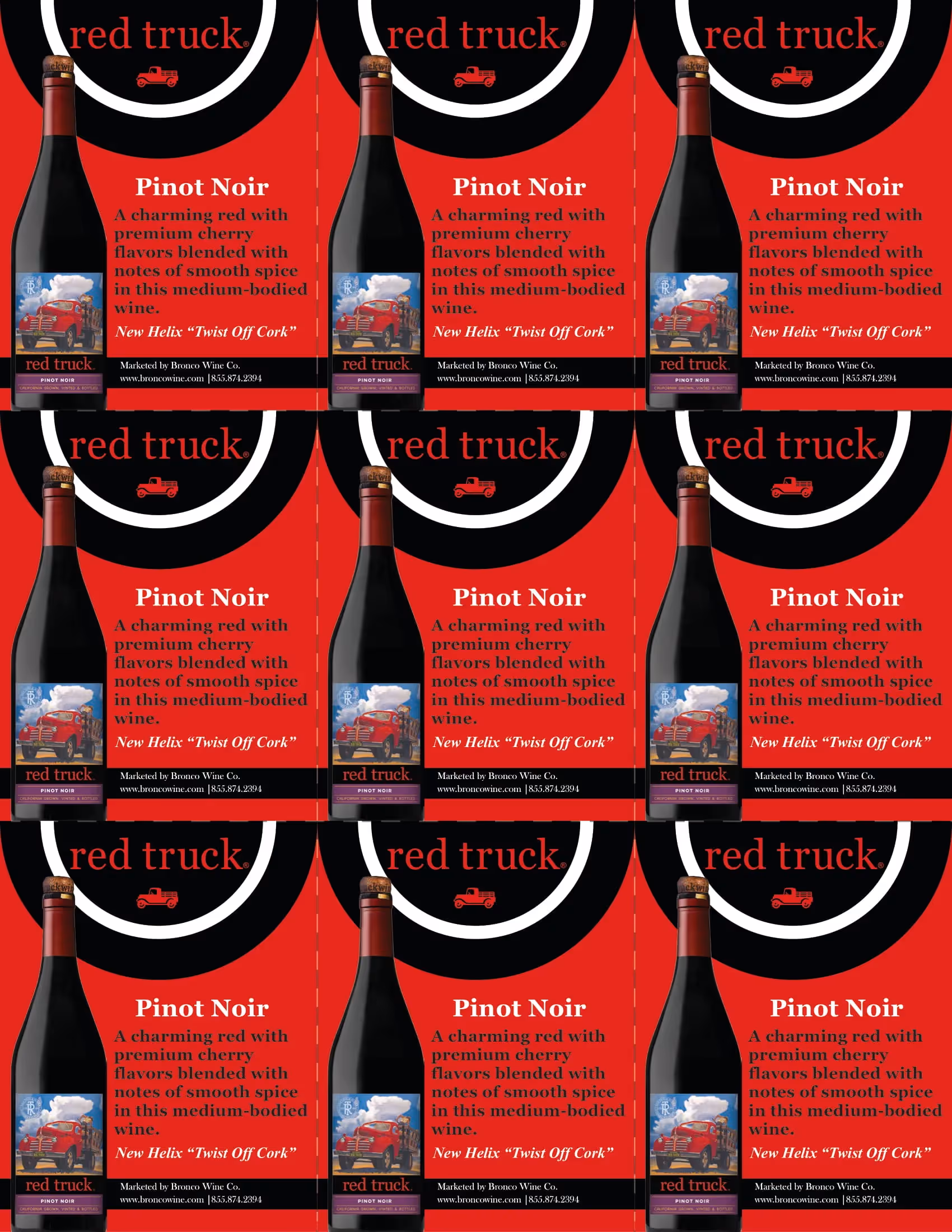 Red Truck Pinot Noir Shelf Talkers preview