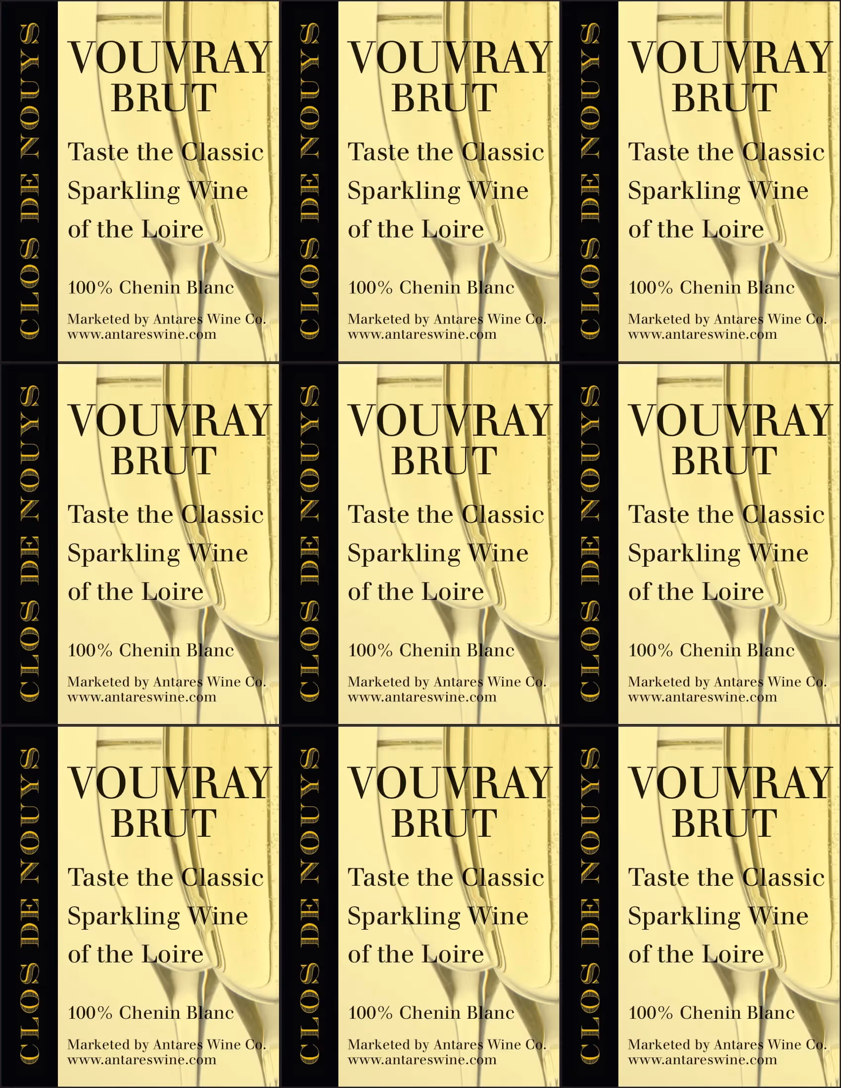 Clos de Nouys Vouvray Brut Shelf Talkers preview