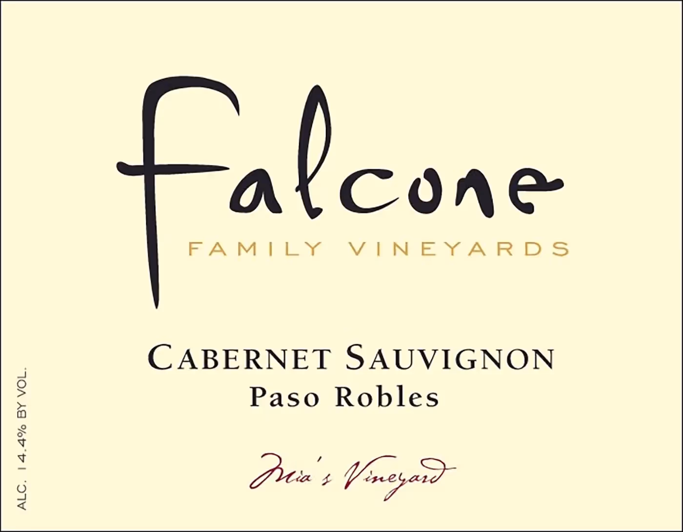 Falcone Family Vineyards Cabernet Sauvignon Mia's Vineyard Labels preview