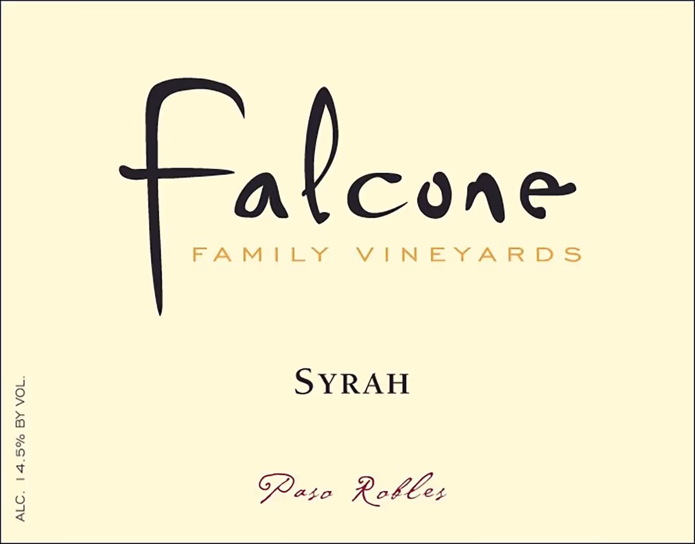 Falcone Family Vineyards Syrah Labels preview