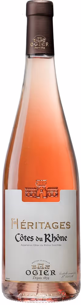Heritages Côtes du Rhône Rosé Bottleshots preview