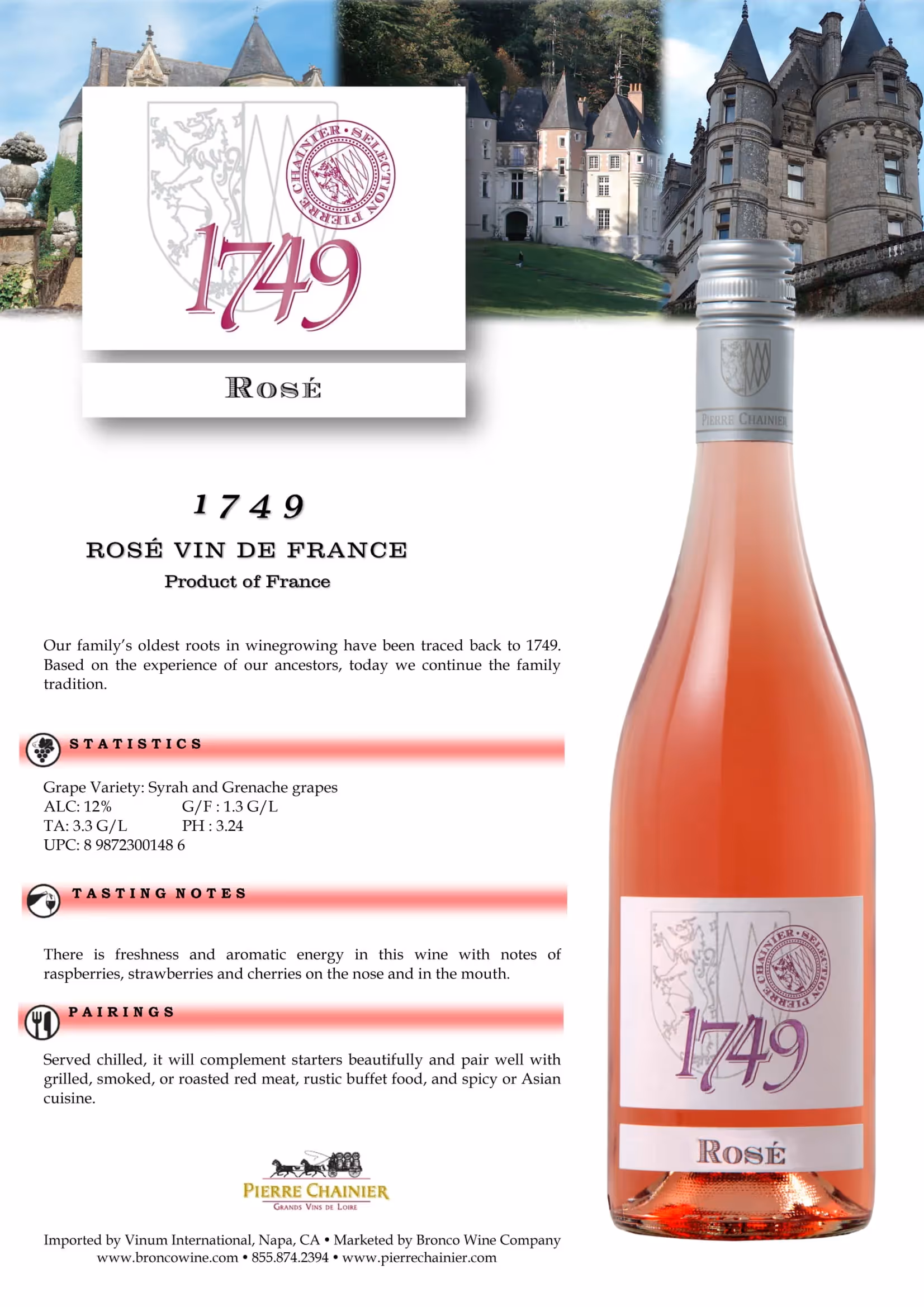 1749 Rosé Tech Sheets preview