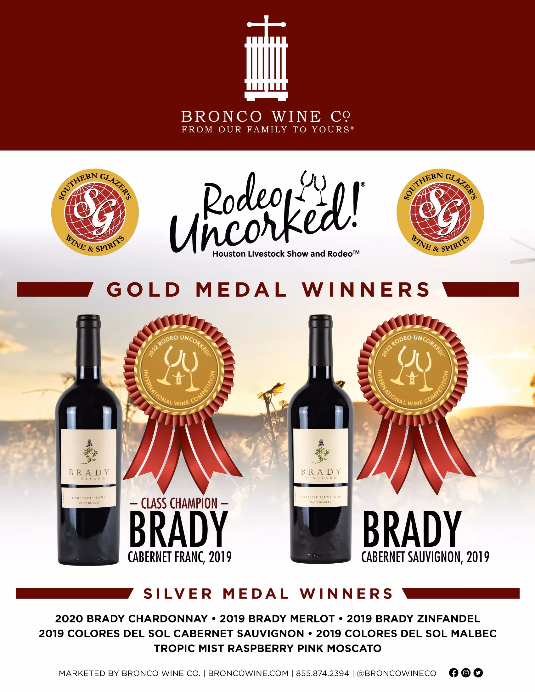 Brady Vineyards Gold Medal Tech Sheets preview