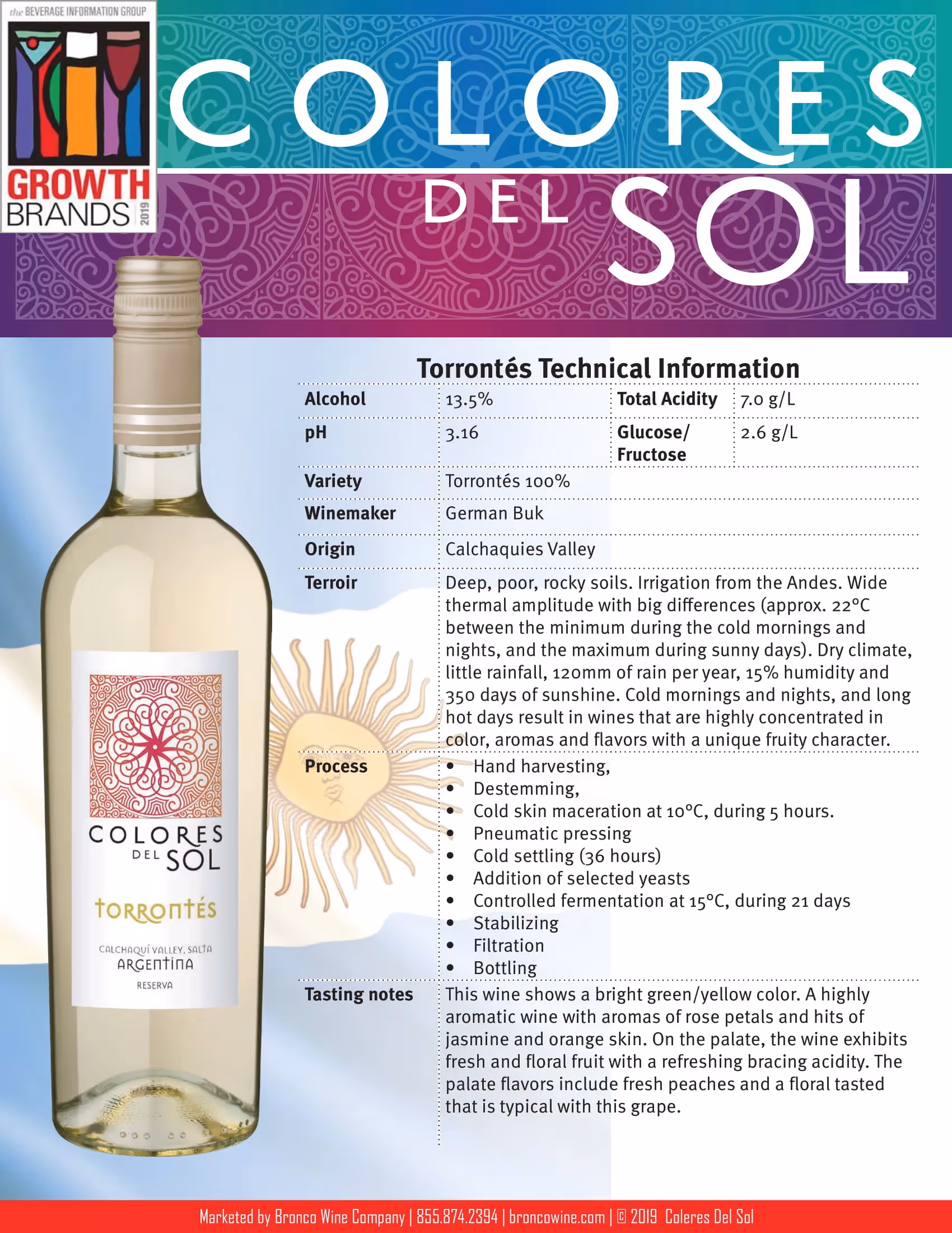 Colores Del Sol Torrontés Tech Sheets preview