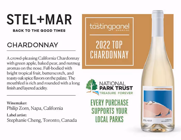 Stel+Mar Chardonnay Shelf Talkers preview