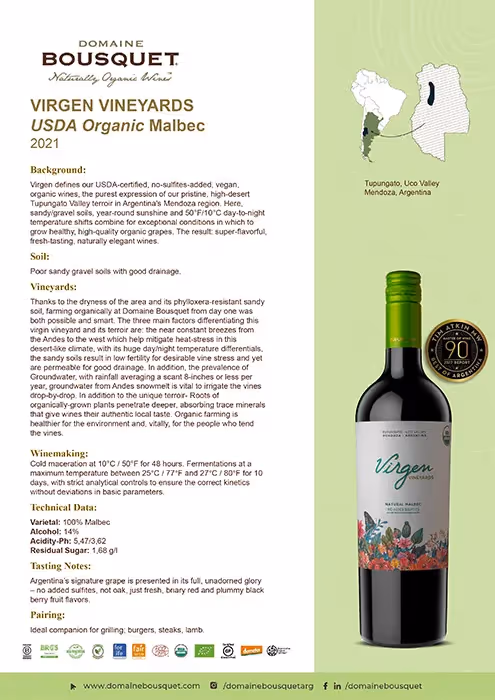 Virgen Malbec Tech Sheets preview