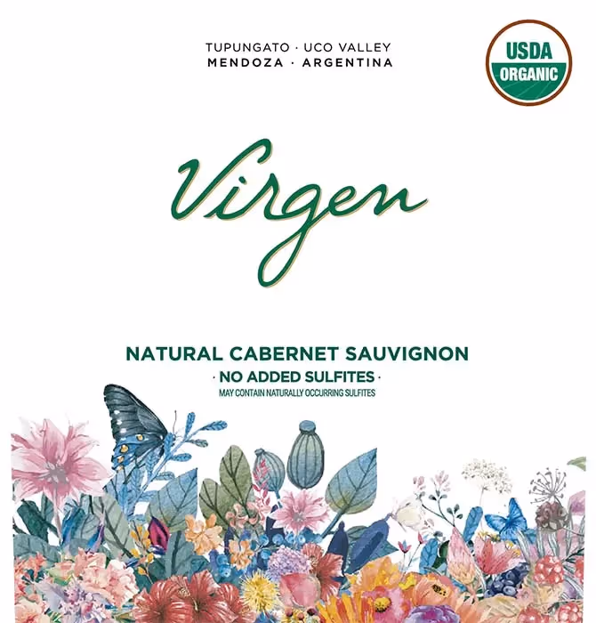 Virgen Cabernet Sauvignon Labels preview