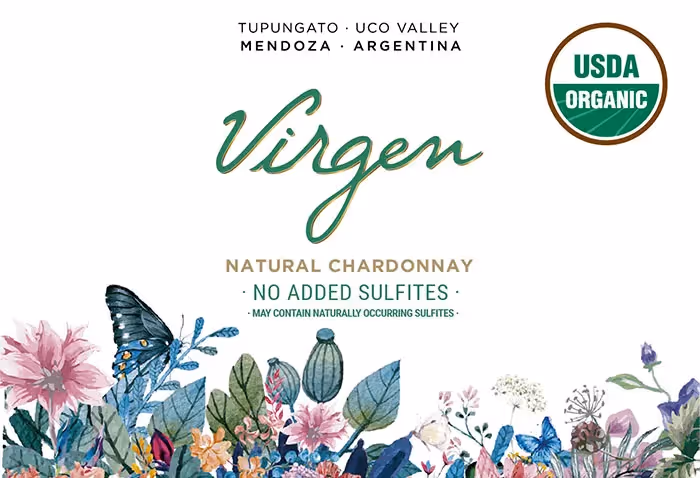 Virgen Chardonnay Labels preview
