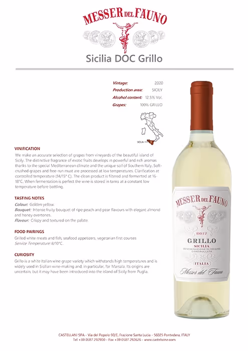Messer del Fauno Grillo Tech Sheet preview