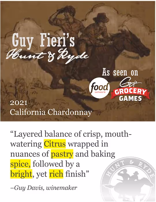 Hunt & Ryde Chardonnay Shelf Talkers preview