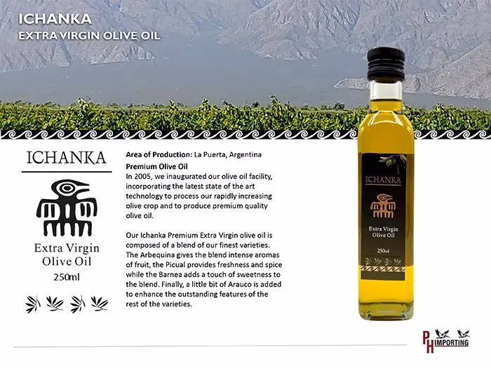 Ichanka Extra Virgin Olive Oil Sell Sheet preview