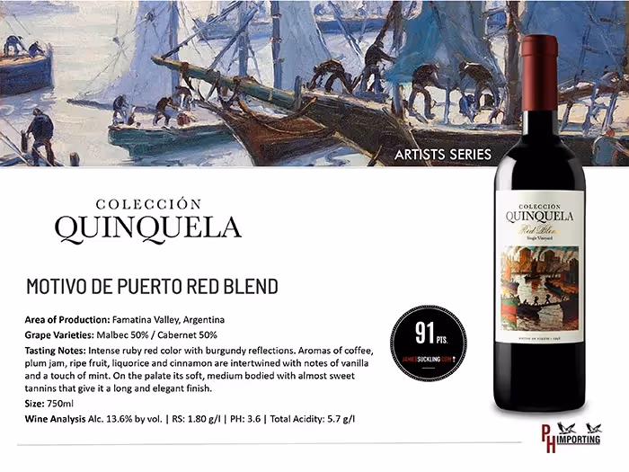Coleccion Quinquela Motivo De Puerto Red Blend Tech Sheet preview
