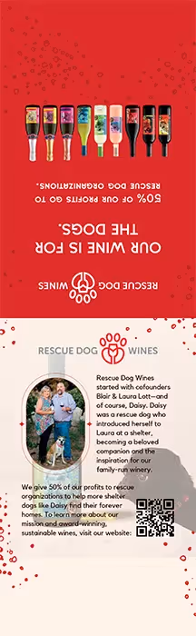 Rescue Dog Wines Table Tent preview