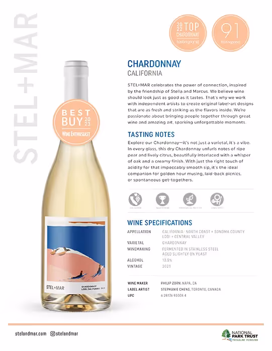 Stel+Mar Chardonnay Sell Sheet preview