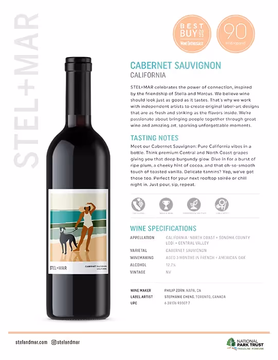 Stel+Mar Cabernet Sauvignon Sell Sheet preview