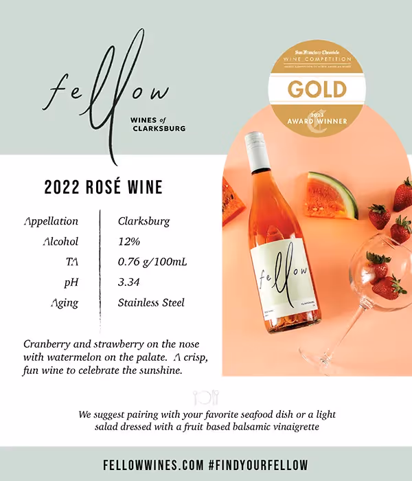 Fellow Wines Rosé Tech Sheet preview