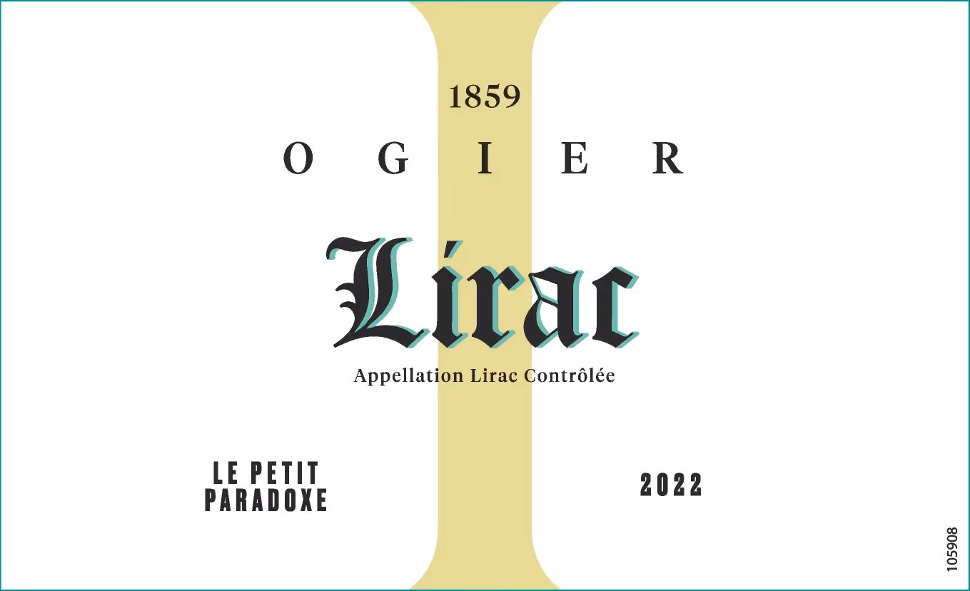 Ogier Le Petit Paradoxe Lirac Blanc Label preview