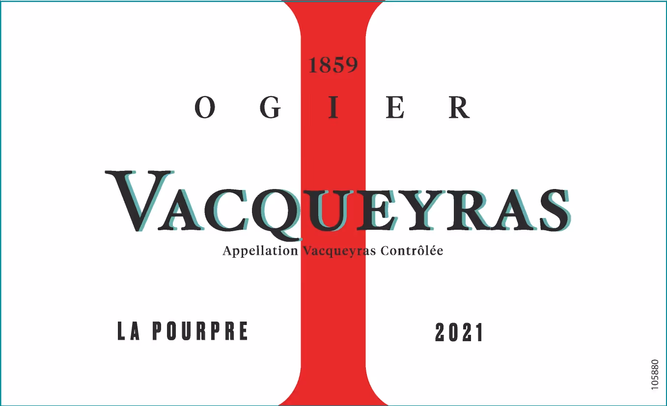 Ogier Vacqueyras La Pourpre Label preview