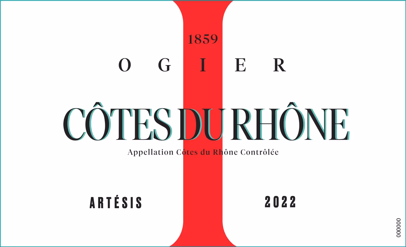 Ogier Artesis Côtes du Rhône Rouge Label preview