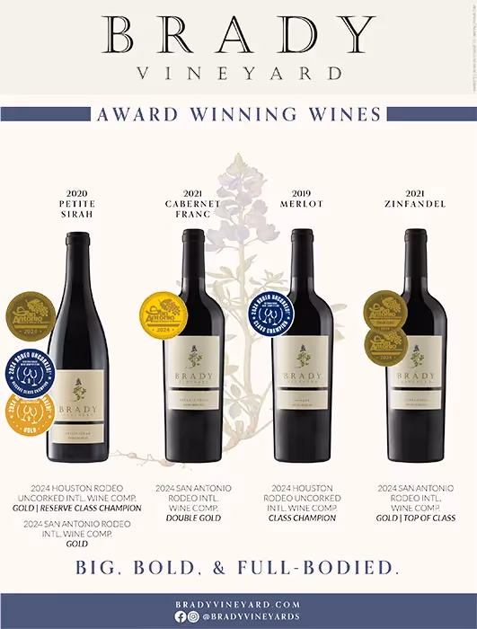 Brady Vineyards Rodeo Combo Accolade Sheet preview