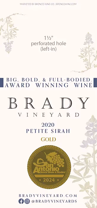 Brady Vineyards Petite Sirah San Antonio Stock Show & Rodeo Necker preview