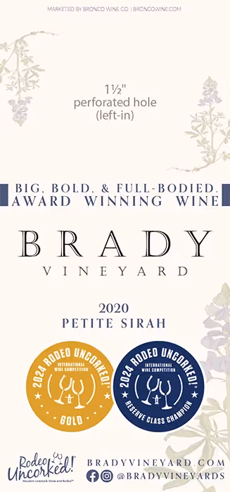 Brady Vineyards Petite Sirah Rodeo Uncorked Necker preview