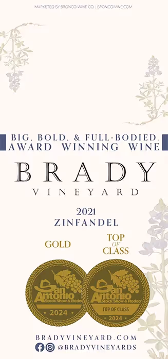 Brady Vineyards Zinfandel San Antonio Stock Show & Rodeo Necker preview