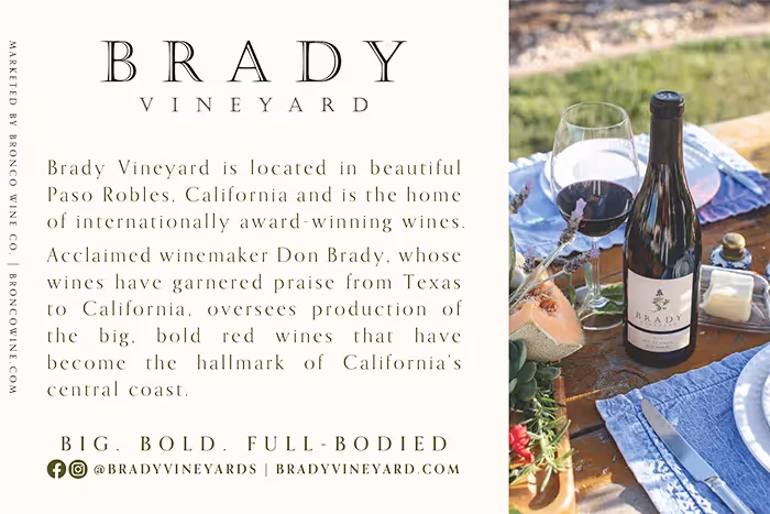 Brady Vineyards Post Card preview