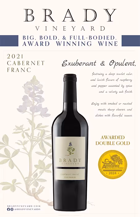 Brady Vineyards Cabernet Franc Poster preview